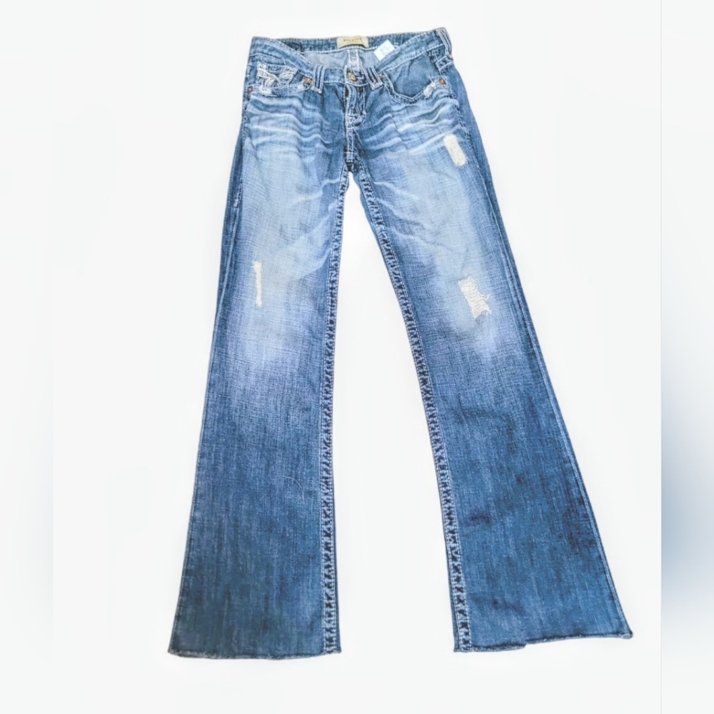 Big Star Distressed Liv Lowrise Bootcut Jeans